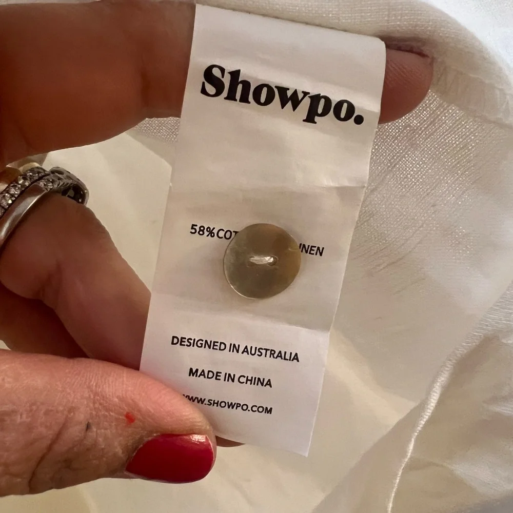 Showpo White Puff Sleeve Button Down Shirt - Picture 9 of 10